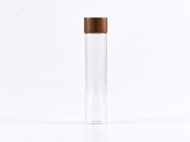 PET Röhrchen 100 ml – Schraubverschluss Walnut